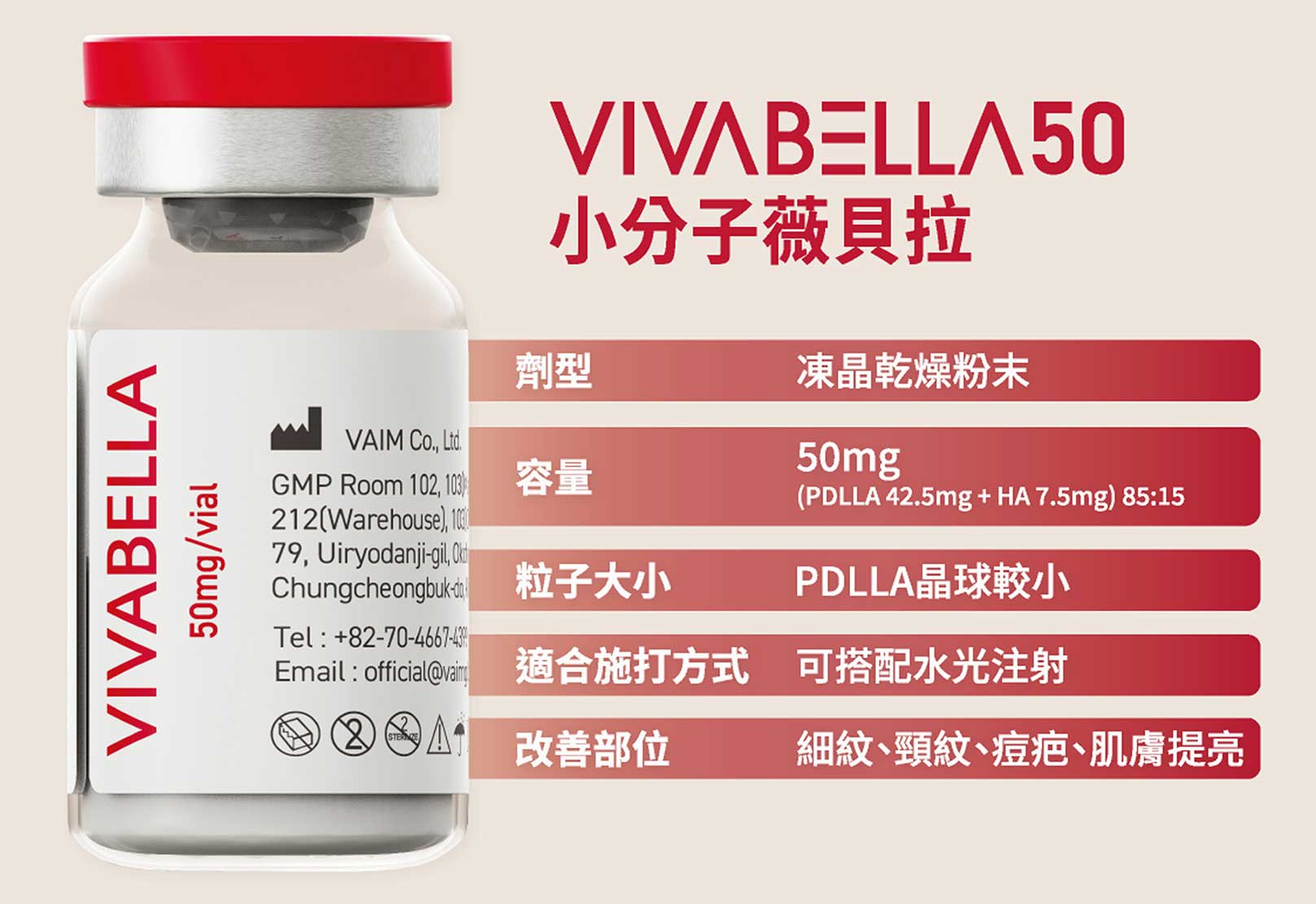 韓后醫美 VIVABELLA 薇貝拉 白童針 VIVABELLA 50 小分子