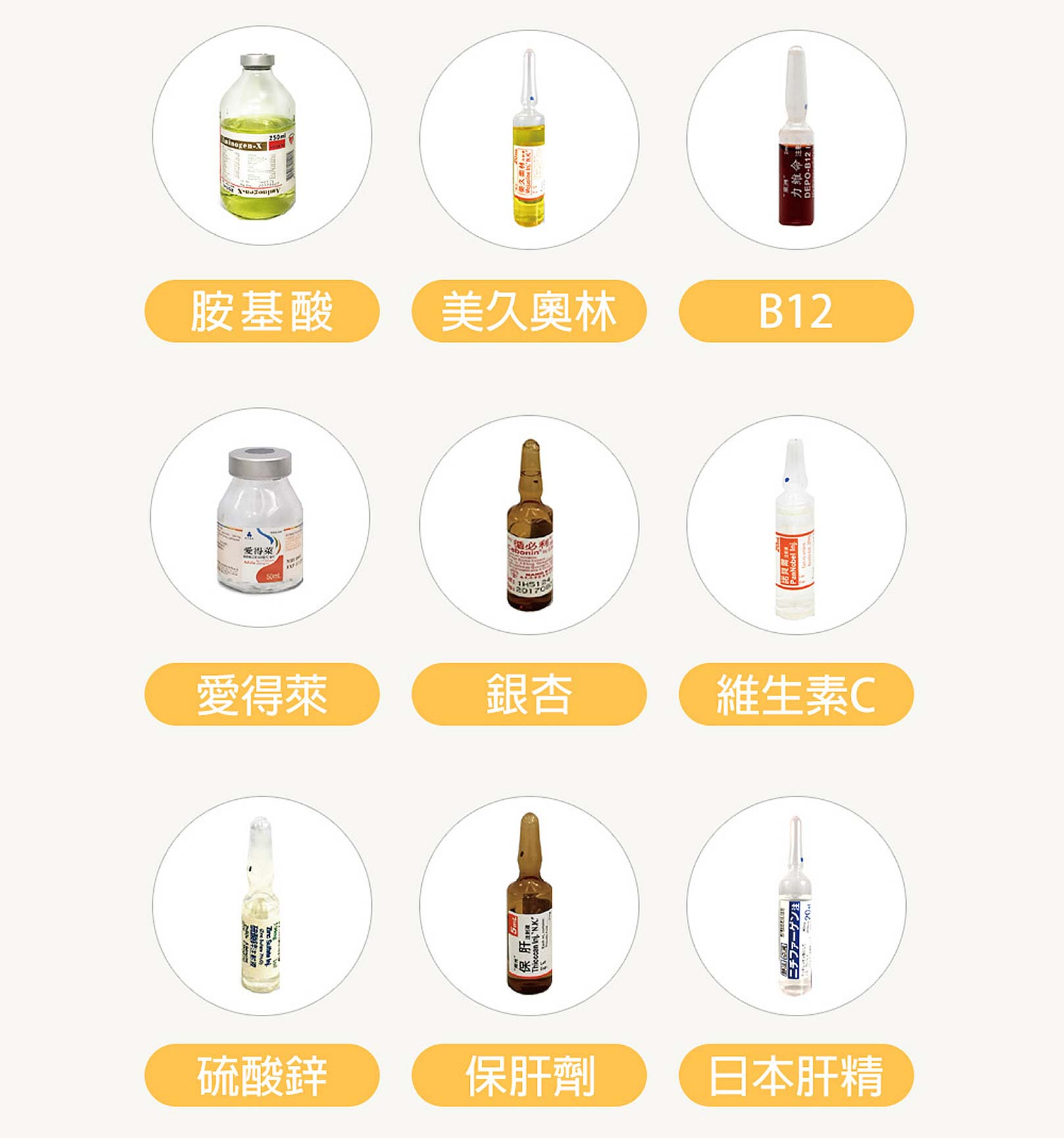 韓后醫美 頂級貴婦點滴 胺基酸+美久奧林+B12+愛得萊+銀杏+維生素C+硫酸鋅+保肝劑+日本肝精