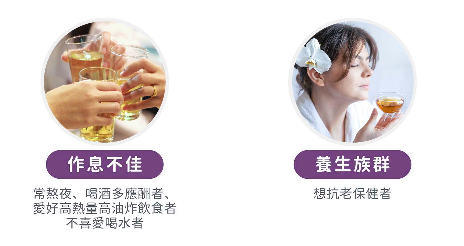 韓后醫美,消脂點滴適用族群：1.肥胖族群：腹部肥胖者、全身性肥胖者、不想動刀抽脂者、隱形肥胖泡芙人，想同時改善皮下脂肪、內臟脂肪者。2.疾病族群：代謝症候群、脂肪肝、胰島素阻抗、內臟脂肪過高者、三酸甘油脂過高者、高膽固醇血這者。3.作息不佳：常熬夜、喝酒多應酬者、愛好高熱量高油炸飲食者、不喜愛喝水者。4.養身族群：想抗老保健者。